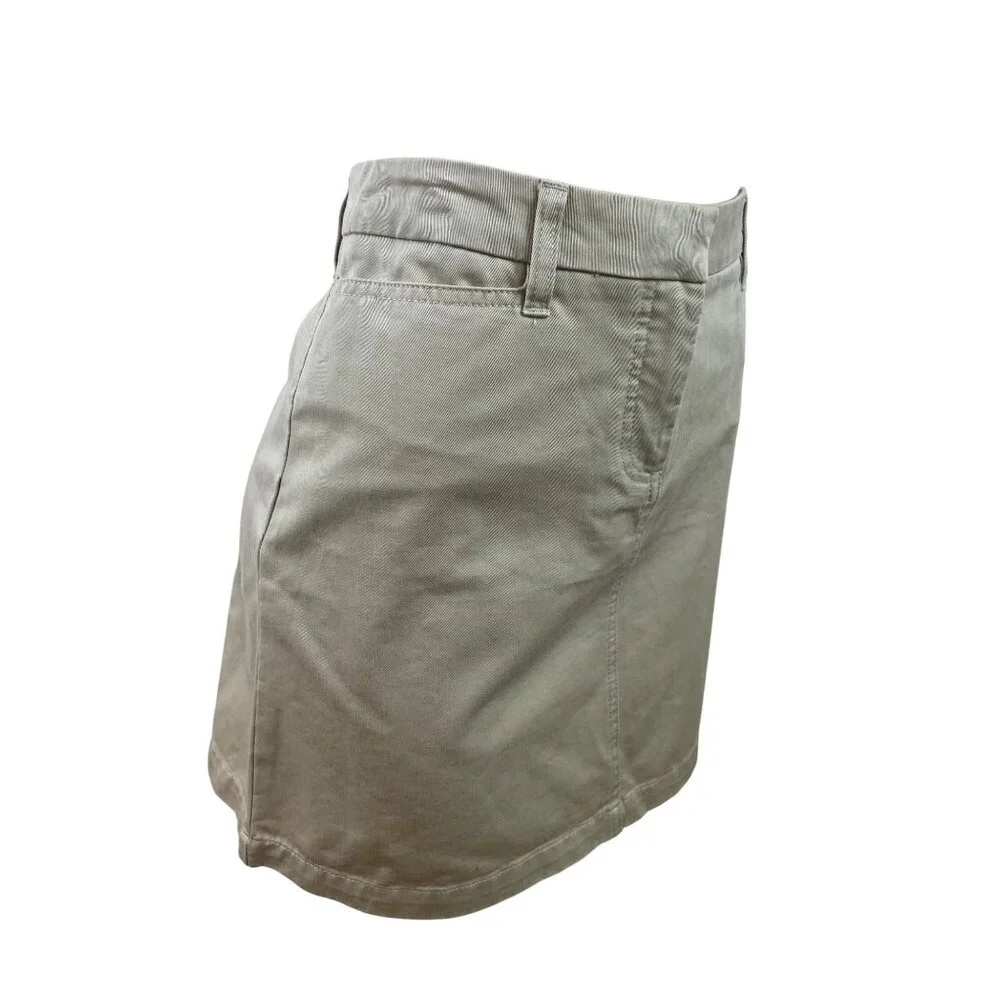 Halogen Women's Bone Khaki Mini Tube Skirt Size 4 - New - Picture 2 of 8